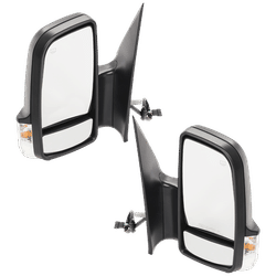 JC Whitney Mirror Textured Black, Driver & Passenger Side, 1-year limited warranty SET-JDG113ER-S