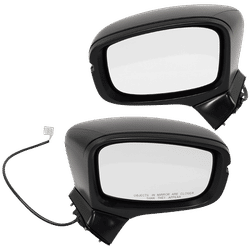 JC Whitney Mirror Textured Black, Driver & Passenger Side, 1-year limited warranty SET-JHO105ER