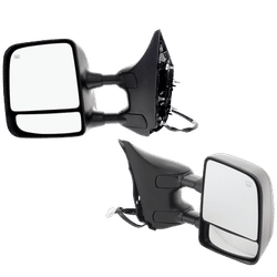 JC Whitney Mirror Textured Black, Driver & Passenger Side, 1-year limited warranty SET-JNS78ER