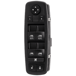 JC Whitney Window Switch Black, Front, Driver Side, 1-year unlimited-mileage warranty JRD50520006