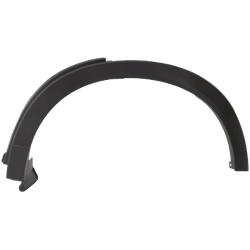 Replacement Fender Trim Plastic Textured Black, Rear, Driver Side, 1-year unlimited-mileage warranty RM55390012