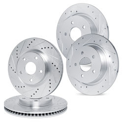 R1 Concepts Brake Disc eLINE Black Series, Front & Rear, 1 Year Limited Warranty WGPN2-73028