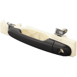 Replacement Exterior Door Handle Textured Black, Front, Driver Side, 1-year unlimited-mileage warranty REPH462102