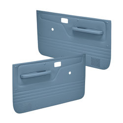 Coverlay Door Trim Panel Blue Replacement Series, Front, Driver & Passenger Side, Lifetime limited warranty 12-50N-LBL