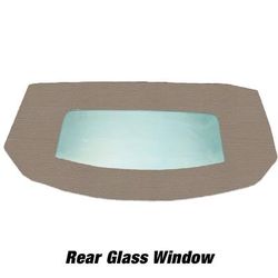 Kee Auto Top Convertible Rear Window Vinyl Parchment, HG0289TN10SDX