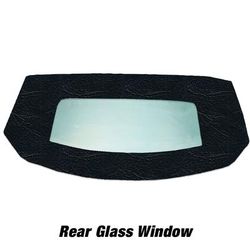 Kee Auto Top Convertible Rear Window Vinyl Black, HG0336TN02CC