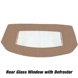 Kee Auto Top Convertible Rear Window Cloth Beige, HG0417DF03SF