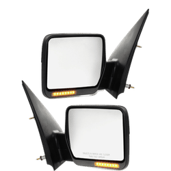 Kool Vue Mirror Textured Black, Driver & Passenger Side, 1-year limited warranty SET-FD108ER-S