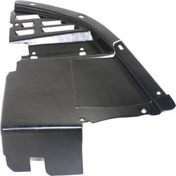 Replacement Valance Plastic Primed Cover Deflector, Front, Driver Side, Lower, 1-year unlimited-mileage warranty REPC017702
