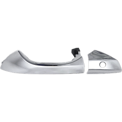 Replacement Exterior Door Handle Chrome, Front, Driver Side, 1-year unlimited-mileage warranty REPH462142C