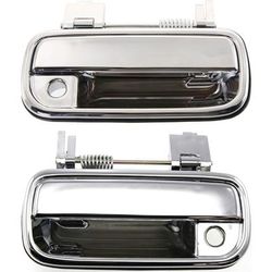 Replacement Exterior Door Handle Chrome, Front, Driver & Passenger Side, 1-year unlimited-mileage warranty SET-RBT462117C