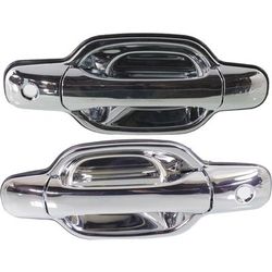 Replacement Exterior Door Handle Chrome, Front, Driver & Passenger Side, 1-year unlimited-mileage warranty SET-REPC462171C