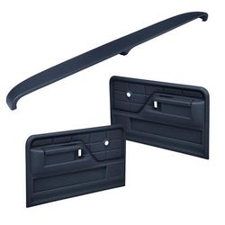 Coverlay Interior Restoration Kit ABS Plastic Dark Blue Dash Cap, Door Panel, Lifetime limited warranty 12-103C-DBL