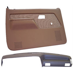 Coverlay Interior Restoration Kit ABS Plastic Dark Gray Dash Cap, Door Panel, Lifetime limited warranty 12-114C55F-DGR