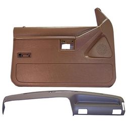 Coverlay Interior Restoration Kit ABS Plastic Dark Brown Dash Cap, Door Panel, Lifetime limited warranty 12-114C57F-DBR