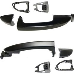 Replacement Exterior Door Handle Primed, Front or Rear, Driver & Passenger Side, 1-year unlimited-mileage warranty SET-REPV462145K