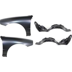 Replacement Fender Steel Primed, Front, Driver & Passenger Side, 1-year unlimited-mileage warranty KIT-51415-12
