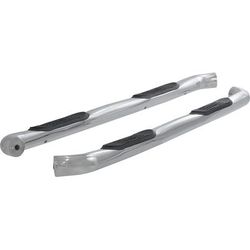 Aries Nerf Bars Stainless Steel Chrome 3in Side Series, Lifetime limited warranty with 1-year on finish 203043-2