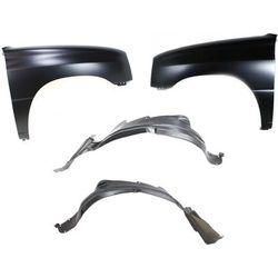 Replacement Fender Steel Primed, Front, Driver & Passenger Side, 1-year unlimited-mileage warranty KIT-71615-39