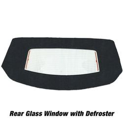 Kee Auto Top Convertible Rear Window Vinyl Black, HG0232DF33SP