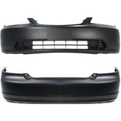 Replacement Bumper Cover Primed, Front & Rear, 1-year unlimited-mileage warranty SET-H760109P-2