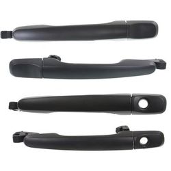 Replacement Exterior Door Handle Primed, Front & Rear, Driver Passenger Side, 1-year unlimited-mileage warranty SET-REPA462157-4