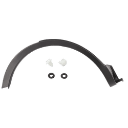 Replacement Fender Trim Plastic Textured Black, Rear, Passenger Side, 1-year unlimited-mileage warranty REPT553915