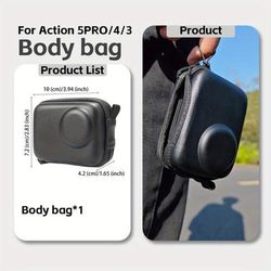 TEMU For Dji Pro/4/3 Storage Bag Protective Body Storage Bag Mini Portable Shockproof And Resistant Accessories