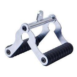 TEMU 1pc Durable V-barbell Handle For Strength Training - Multifunctional Non-slip Grip, Iron Construction, Full Body Workout, Suitable For , Ideal For Deadlifts & , Without Battery