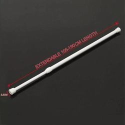 TEMU Extendable Spring Loaded Net Rods Telescopic Tension Curtain Rail Pole Rod