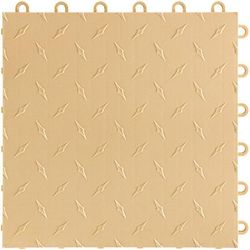 Swisstrax Mocha Java Diamondtrax Home Garage Floor Tile (10 Pack)