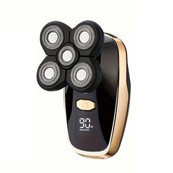 TEMU Electric Razor For Men Electric Head Hair Shaver Led Display - Mens Cordless Rechargeable Bald Head Razor ,five Blade Electric Shaver