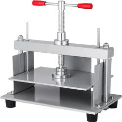 SucceBuy Manual Paper Press Machine 12x8.6 in for A4 Paper 10cm Thickness Steel Frame Paper Press Machine Papermaking Book Press