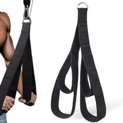 Fitness Tricep Rope Pull Down Workout Tricep Rope Cable Attachment Strength