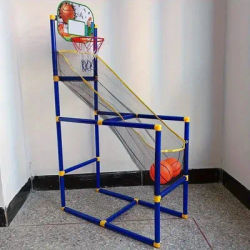 Children's Large Basketball Shooting Machine with 2 Basketballs, Easy To Assemble, Interactive Indoor and Outdoor Sports Basketb