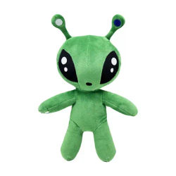 Jouet en peluche extraterrestre vert pour garçons et filles, corne tentaclée, monstre extraterrestre, beurre d'horreur, oreiller en peluche doux, cadeaux anime pour enfants, 30cm
