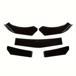 TEMU Adjustable Universal Car Front Bumper Lip Wrap, Left Side, Plastic Anti-collision, Vehicle Modification, Enhances Look