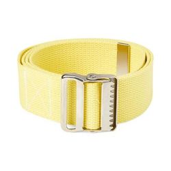 Medline Cotton Gait/Transfer Belt with Metal Buckle, 2" x 60", Yellow, 1 EA (MDT821203Y)