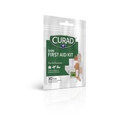 Curad Mini First Aid Kit, 30 Pieces, 1 EA (CURFAK30H)