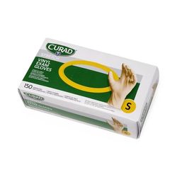 Curad Stretch Vinyl Exam Gloves, Size S, 150/BX (CUR9224H)