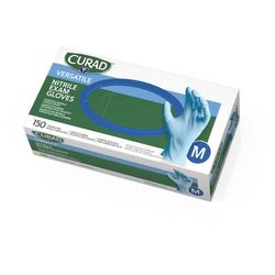 Curad Textured Nitrile Exam Gloves, Size M, 1500/CS (CUR9315)