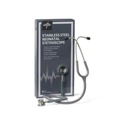 Medline Elite Stainless Steel Neonatal Stethoscope, Gray, 1 EA (MDS92150)