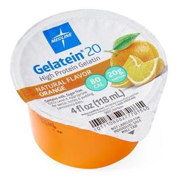 Medline Active Gelatein 20 Supplement, Orange Flavor, 4-oz. Cup, 36/CS (ENT691)