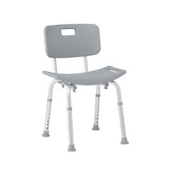 Medline Aluminum Shower Chair with Back, Retail Packaging, 1 EA (G2-101KRX1)
