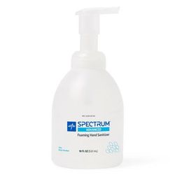 Medline Spectrum Foam Hand Sanitizer, 70% Ethyl Alcohol, Pump Bottle, 18 oz., 12/CS (HH70F18)