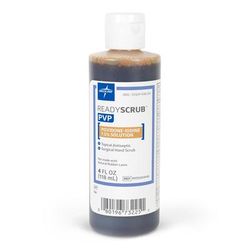Medline Povidone Iodine (PVP) Scrub Solution, 4 oz., 48/CS (MDS093945)