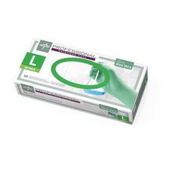 Medline Professional Powder-Free Textured Nitrile Exam Gloves with Aloe Vera, Size L, 12" Extended Cuff, 500/CS (PRO31773)