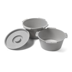 Medline Replacement Commode Pail with Lid, 1/KT (G222-0903)
