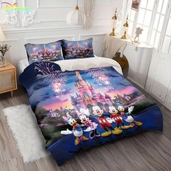 TEMU 1 Duvet Cover And 90 Pillowcases Valentine's Day Printed Duvet Cover Bedding Sets, In Sizes For Single And Double Beds.
