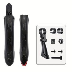 TEMU Bicycle Fender Adjusted Bike Mudguard 26in-27.5 In Quick Disassembly - Material: Pp (polypropylene) - Color: Black - Universal Fit - New Year